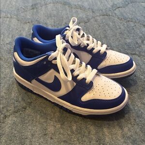 Nike Blue and White Dunks